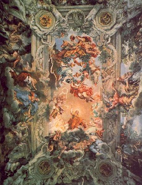 Pietro da Cortona Glorification of the Rule of Urban VIII France oil painting art